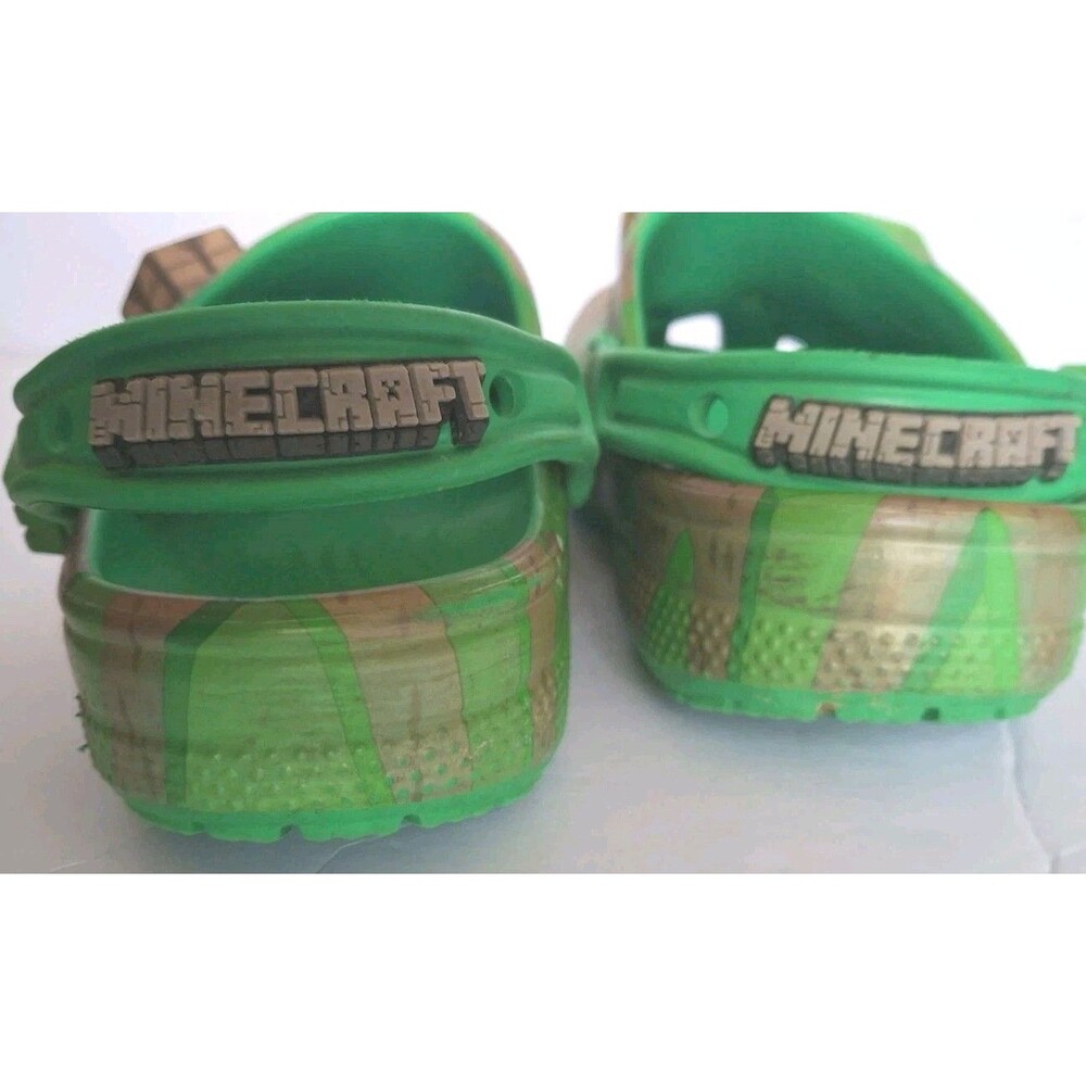 Minecraft Kids' Crocs Size Kids C12 Slides LIMITED EDITION Activewear Non-slip - Picture 13 of 14